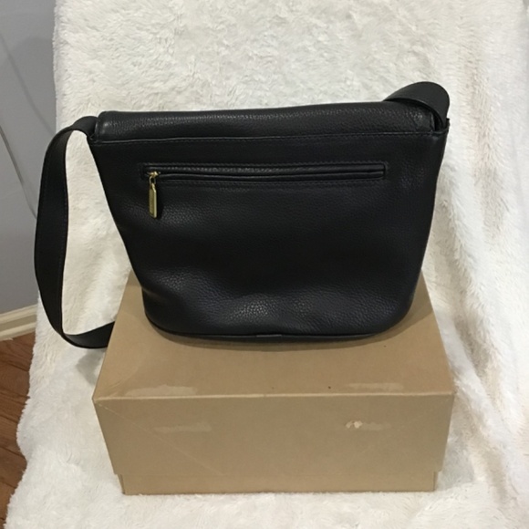 VTG Coach Sonoma Black Flap Crossbody Bag 90s Pebbled Leather Classic City - Picture 3 of 14